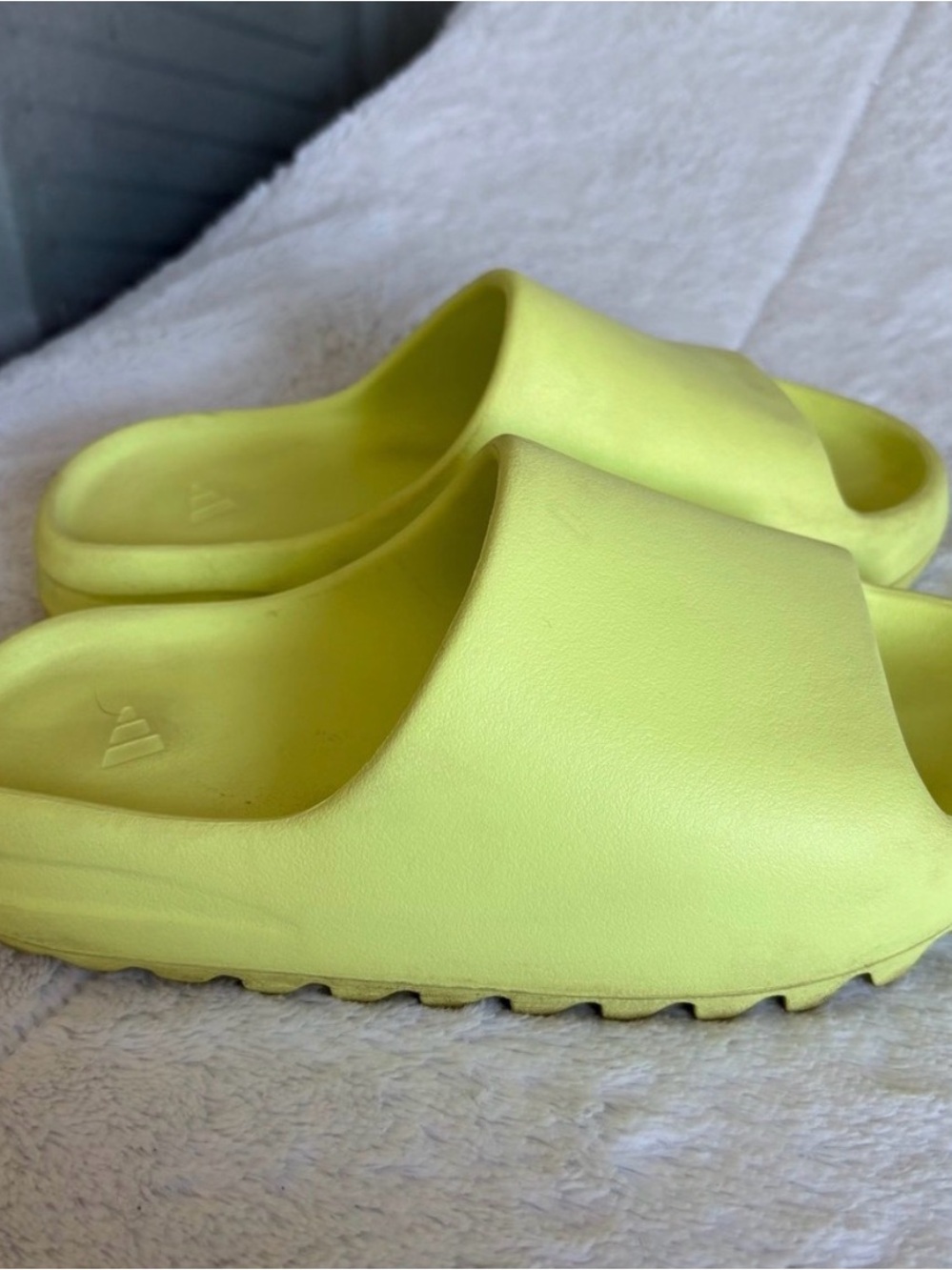 Neon Yellow Yeezy Slide Sandals